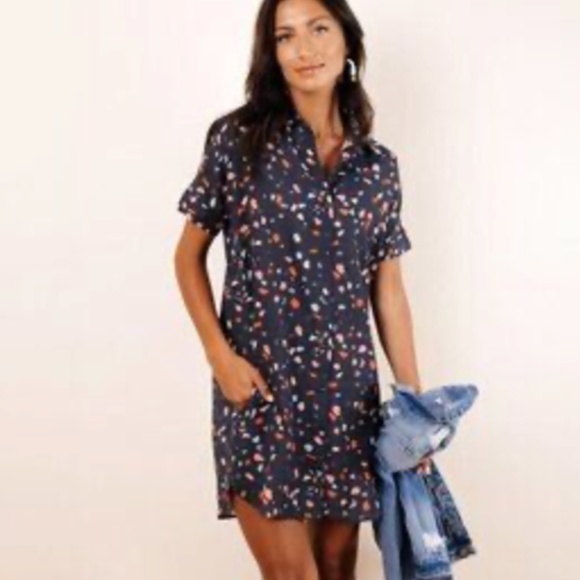 Bohme Multicolored Shirt Dress - Picture 1 of 5